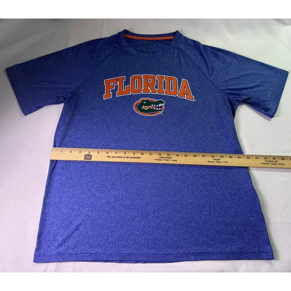 Champion Florida Gators Shirt Adult XL Blue Heather‎ Polyester Active Gym Tee